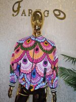 African Print Bomber Jacket UK 18