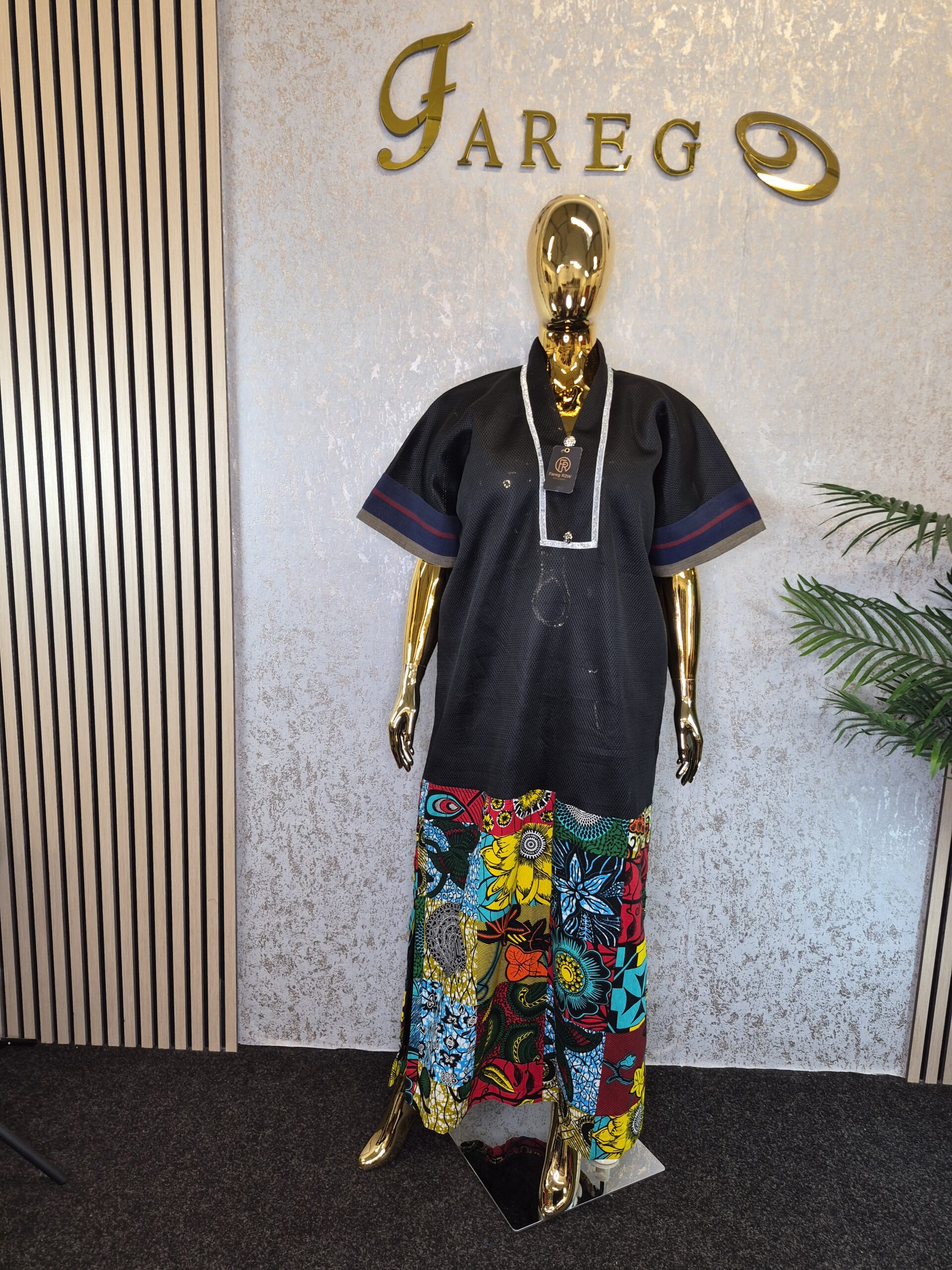 20260224_153054 Scuba Net Patchwork Kaftan Dress UK 14 - Image 1