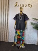 Scuba Net Patchwork Kaftan Dress UK 14 - Image 6