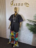 Scuba Net Patchwork Kaftan Dress UK 14 - Image 3