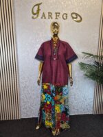 Scuba Net Patchwork Kaftan Dress UK 18 - Image 5