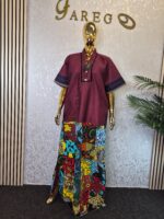 Scuba Net Patchwork Kaftan Dress UK 18 - Image 4