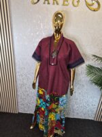 Scuba Net Patchwork Kaftan Dress UK 18 - Image 2