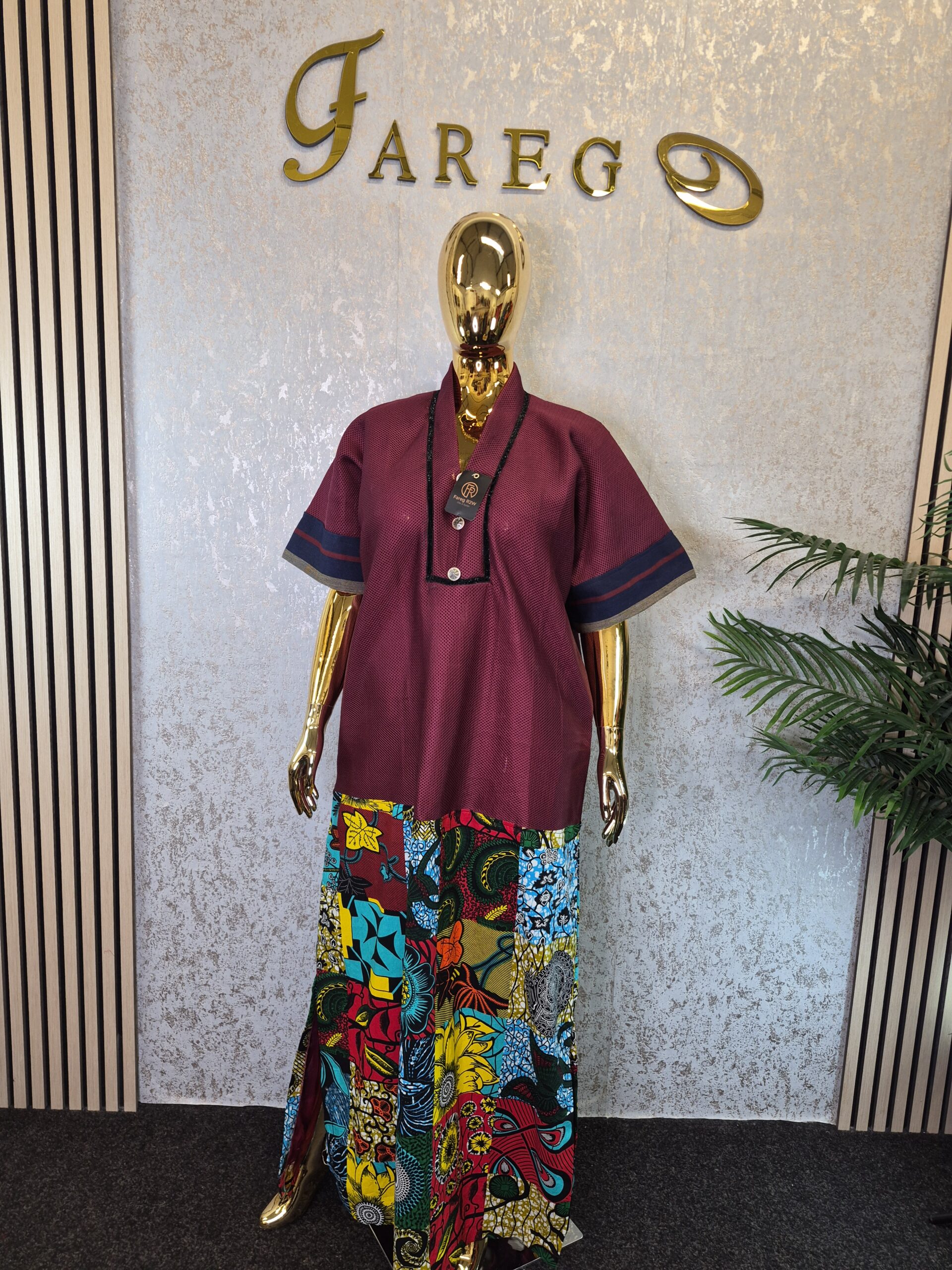 20260224_153929 Scuba Net Patchwork Kaftan Dress UK 18 - Image 1