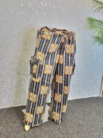 Ankara African Print Cargo Trousers, Women's Wide Leg Pants - Image 2