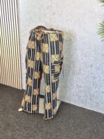 Ankara African Print Cargo Trousers, Women's Wide Leg Pants - Image 3