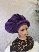 Auto Gele: African Head Wrap, Ready to Wear Gele - Image 4