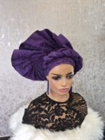 Auto Gele: African Head Wrap, Ready to Wear Gele - Image 3