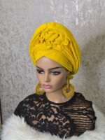 Auto Gele: African Head Wrap, Ready to Wear Gele - Image 4