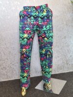 African Print Wide Leg Trousers: Ankara Cotton Cross Leg Pants