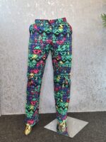 African Print Wide Leg Trousers: Ankara Cotton Cross Leg Pants - Image 3