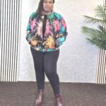 African Print Bomber Jacket: Ankara Floral Streetwear - Boho Style UK 18