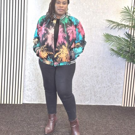 African Print Bomber Jacket: Ankara Floral Streetwear - Boho Style UK 18