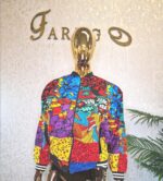African Print Bomber Jacket: Ankara Floral Streetwear - Boho Style UK 18 - Image 6