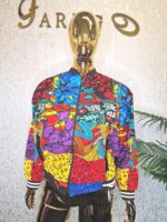 African Print Bomber Jacket: Ankara Floral Streetwear - Boho Style UK 18 - Image 5