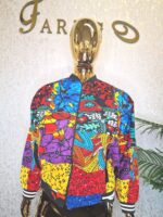 African Print Bomber Jacket: Ankara Floral Streetwear - Boho Style UK 18 - Image 3