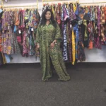 Adire Crepe Jumpsuit Free Size 18 - Image 3