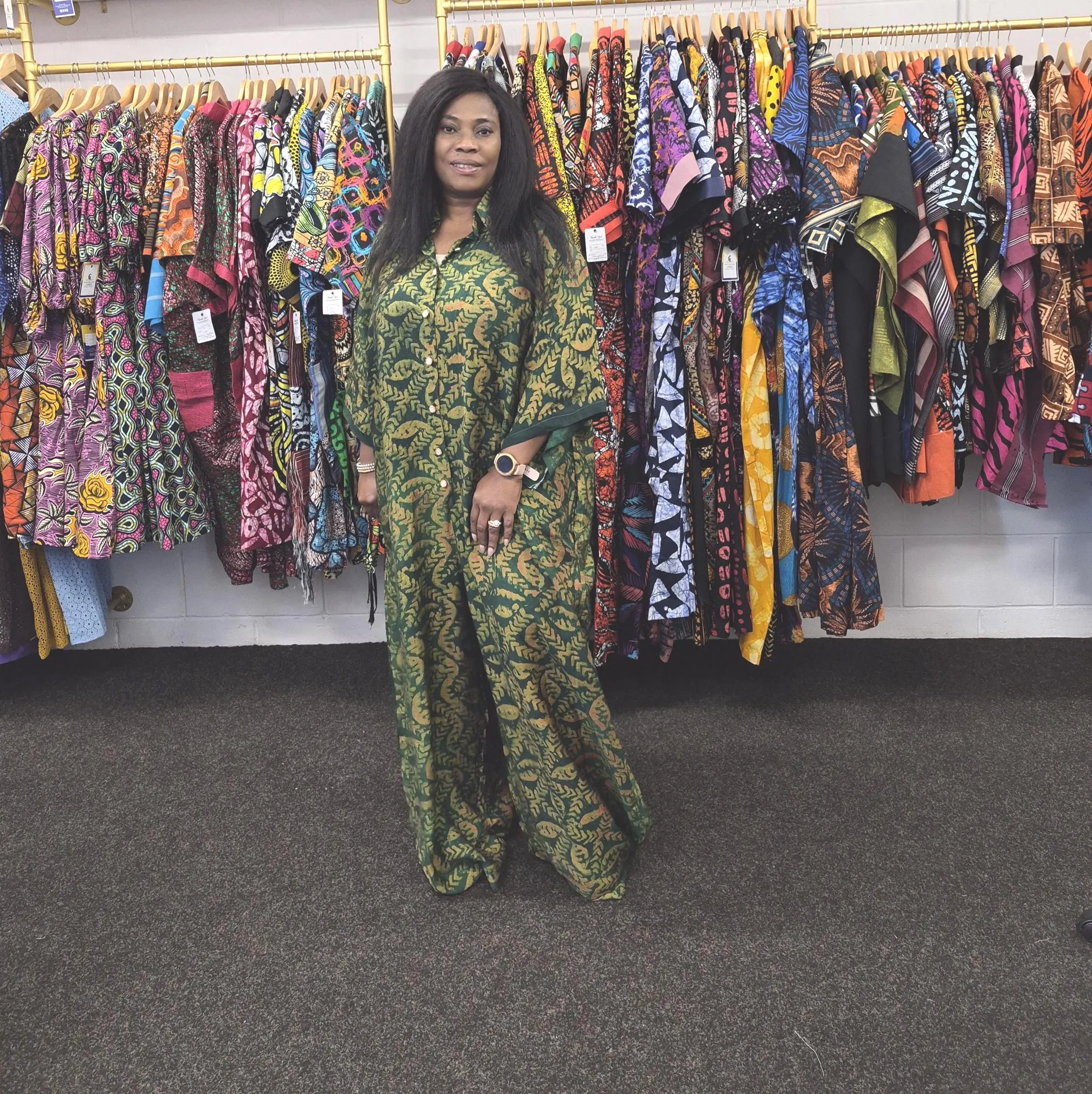 il_fullxfull.8044776387_2bw2 Adire Crepe Jumpsuit Free Size 18 - Image 1