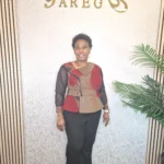 Ankara Jacket with Net Sleeves UK16