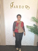 Ankara Jacket with Net Sleeves UK16