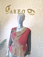 Ankara Jacket with Net Sleeves UK16 - Image 2