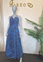 Ankara Maxi Dress: African Print Summer Ruffle Dress UK 14 - Image 5
