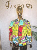 African Print Bomber Jacket: Ankara Floral Streetwear - Boho Style UK 18 - Image 2