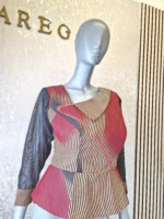 Ankara Jacket with Net Sleeves UK16 - Image 6