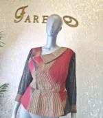 Ankara Jacket with Net Sleeves UK16 - Image 4