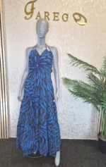 Ankara Maxi Dress: African Print Summer Ruffle Dress UK 14 - Image 6