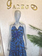 Ankara Maxi Dress: African Print Summer Ruffle Dress UK 14 - Image 2