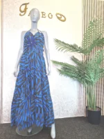 Ankara Maxi Dress: African Print Summer Ruffle Dress UK 14 - Image 3