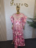 Luxurious Damask Boubou with embellishment UK 22 - Image 4