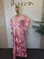 Luxurious Damask Boubou with embellishment UK 22 - Image 2