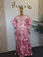 Luxurious Damask Boubou with embellishment UK 22 - Image 5