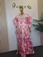 Luxurious Damask Boubou with embellishment UK 22 - Image 3
