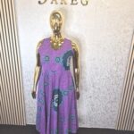 African Print Summer Sleeveless Dress UK 16