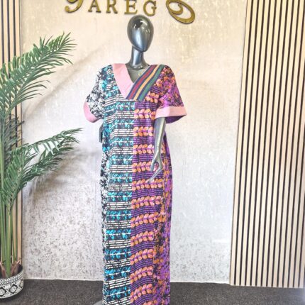 Elegant Ankara Kaftan Dress UK 20