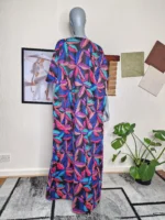 Elegant Ankara Kaftan Dress UK 20 - Image 4
