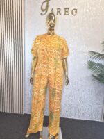 Adire Crepe Jumpsuit UK 14 - Image 4