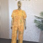 Adire Crepe Jumpsuit UK 14