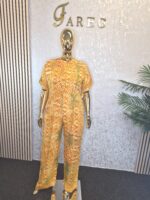 Adire Crepe Jumpsuit UK 14 - Image 2