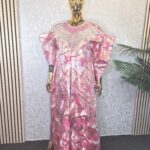 Luxurious Damask Boubou with embellishment UK 22