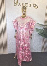 Luxurious Damask Boubou with embellishment UK 22