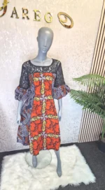 Ankara Short Party Dress: African Print Summer Clothing UK 18 - Image 5