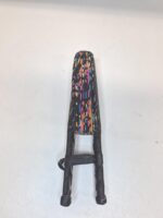 Ankara Fabric Folding Fan: African Print Hand Fan with Leather Handle - Image 3