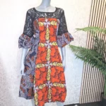 Ankara Short Party Dress: African Print Summer Clothing UK 18