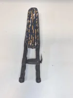 Ankara Fabric Folding Fan: African Print Hand Fan with Leather Handle - Image 3