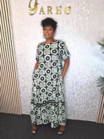 Ankara Maxi Flare Dress UK 20