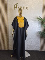 Embroidered Boubou Kaftan Dress, African Party Wear, Church Service Attire - Image 5